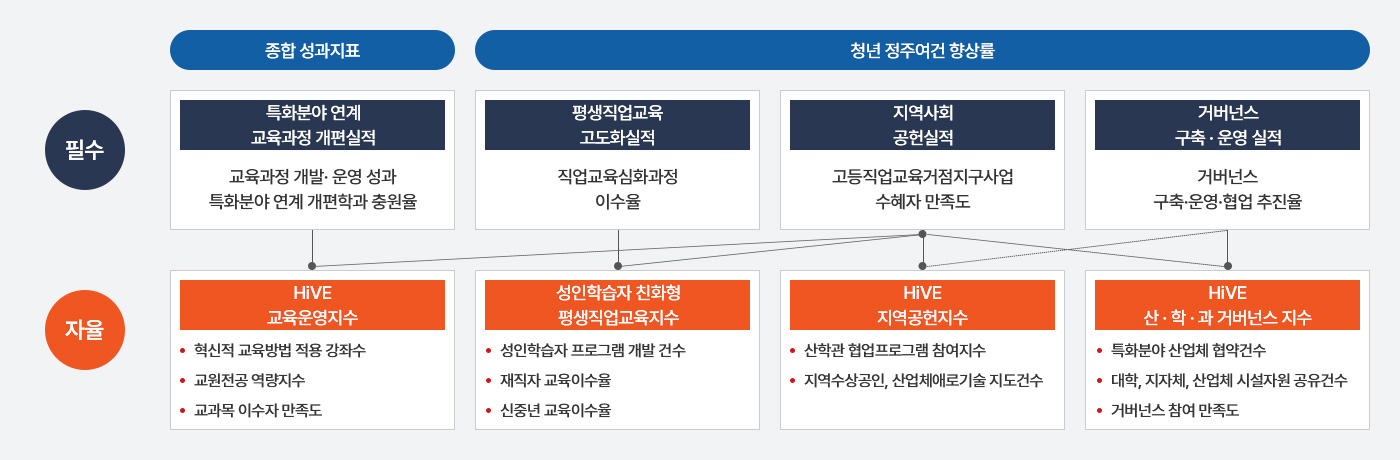 HiVE사업단의 성과지표