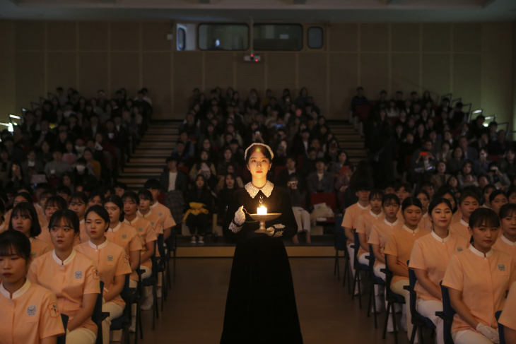 2019년 제6회 나이팅게일선서식촛불점화
